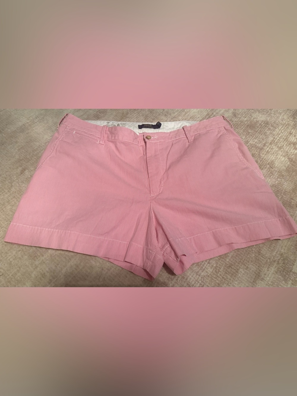 Polo by Ralph Lauren Pink and white pinstripe  Shorts Women’s Sz 14